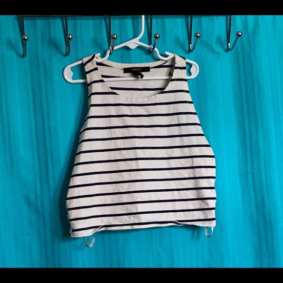 Striped Crop Top - Picture 1 of 2